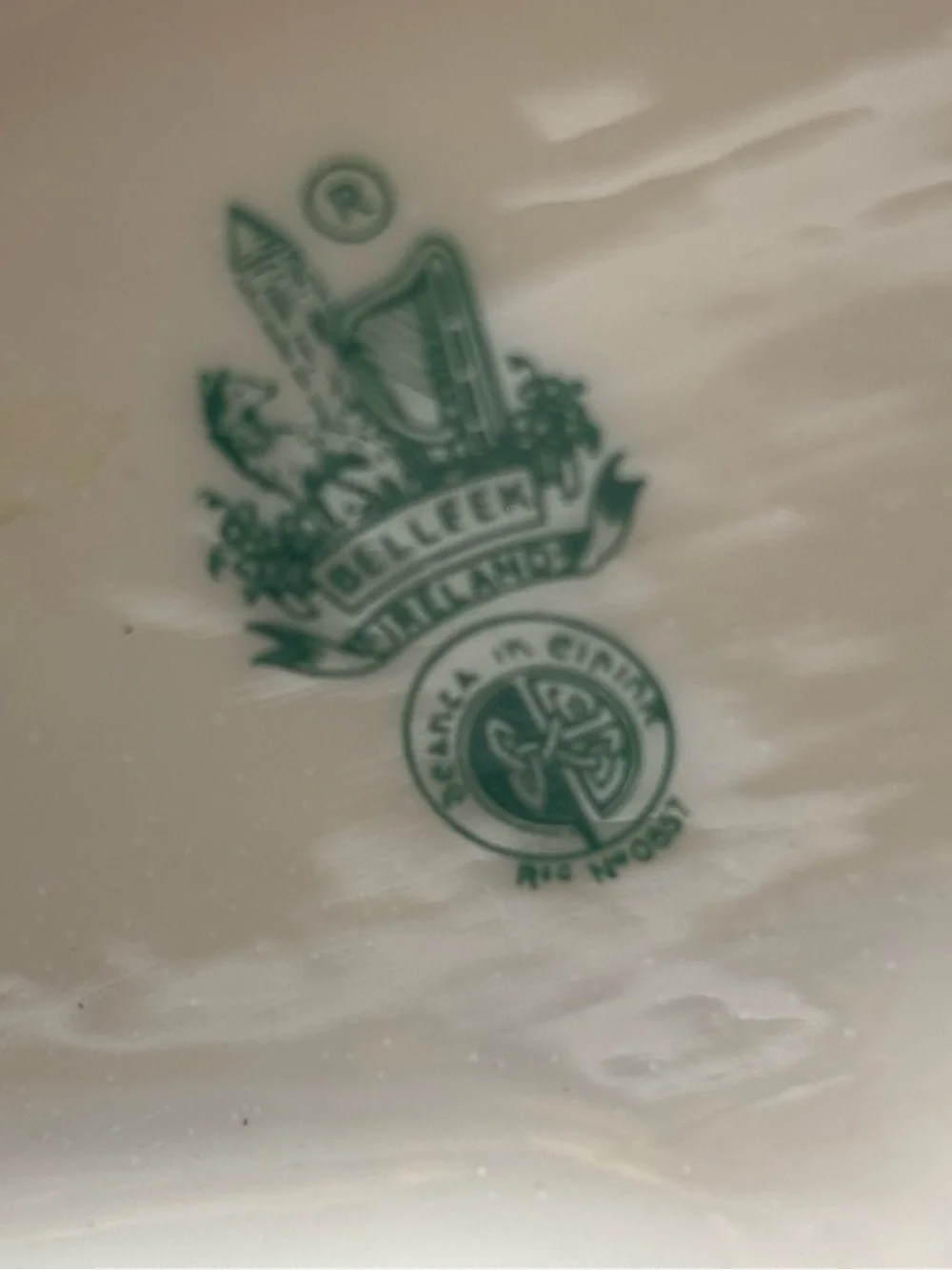 Vintage Irish Belleek Porcelain Owl Vase (1960s/1970s)